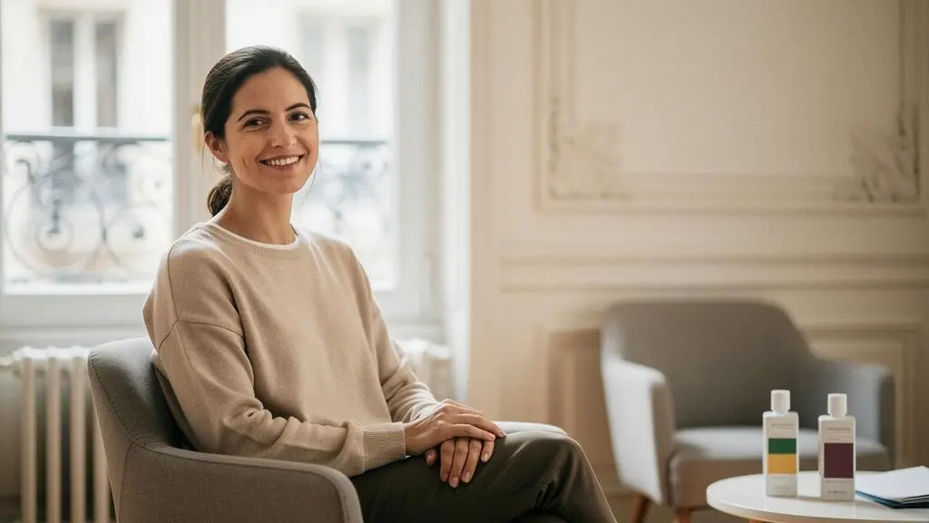 Patient consultant sereinement un specialiste dans un cabinet medical parisien lumineux, symbole d'une consultation bien anticipee financierement