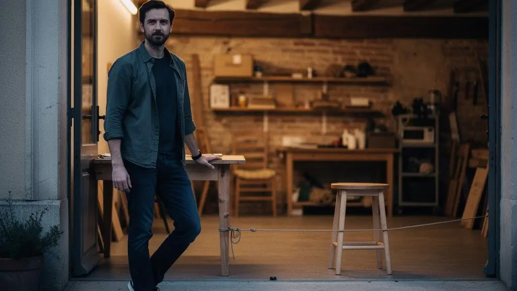 Travailleur independant seul dans son atelier, symbole d'une protection sociale insuffisante face aux aleas de la vie